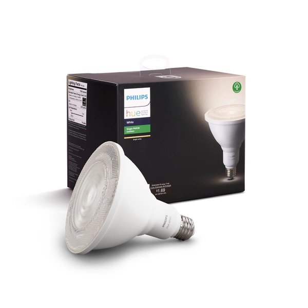 Brilliantbulb 100 watt Equivalence Hue PAR38 E26 Medium LED Smart Bulb, Bright White BR1492917